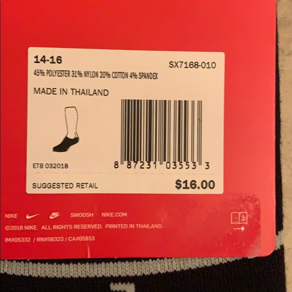Brand new men’s Nike no show liner socks - Picture 4 of 4
